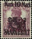 Overprint "SAARGEBIET" & Surcharge(B) 10M