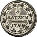 ½ Batzen (1/20 Frank)