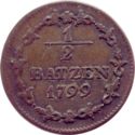 ½ Batzen (1/20 Franc)