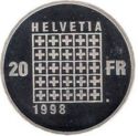 20 Francs (200th anniversary of the Helvetic Republic)