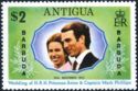 Princess Anne and Captain Mark Phillips - Overprinted