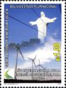 Wind Power and Christ statue