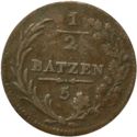 ½ Batzen (5 Rappen)