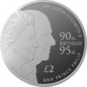 2 Pounds (90th & 95th Birthday of Queen Elizabeth II & Prince Philip)