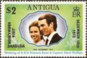 Princess Anne and Captain Mark Phillips - Overprinted