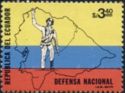 Soldier and Map of Ecuador