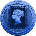 1 Crown (Two Pence Blue Stamp)
