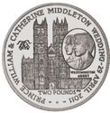 2 Pounds (Royal Wedding - Silver edition)