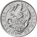 5 Pounds (The Queen's Beasts III/X, Red Dragon of Wales)