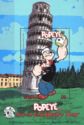 Popeye at Leaning Tower in Pisa, Italy