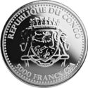 5,000 CFA Francs (Silverback Gorilla, colored)