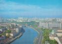 Moscow. View of Moskva river and Moskvoretsky Bridge