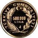 500,000 Lira (Southeast Anatolian Project)
