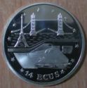 14 Ecu (Euro Tunnel. London Paris)