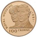 100 Crowns (Wedding of Princes Charles and Lady Diana)