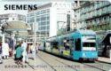 Siemens Tram in Frankfurt Germany