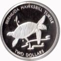 2 Dollars (Bermuda Hawksbill Turtle)