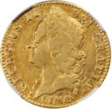 ½ Guinea (George II)