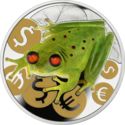 2 Dollars (Money Frog "fesh-shui".)