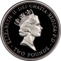 2 Pounds (Tercentenary - Claim of Rights - Scotland crown - Silver edit.)
