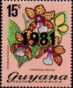 Christmas Orchid overprinted 1981