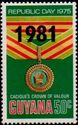 Cacique's Crown of Valour overprinted 1981