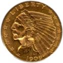 2½ Dollars (Indian Head / Eagle)