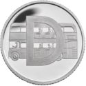10 Pence (D - Double Decker Bus - Silver edition)
