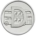 10 Pence (D - Double Decker Bus)