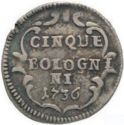 5 Bolognini (Carlino. Clement XII)