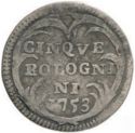 5 Bolognini (Carlino. Benedict XIV)