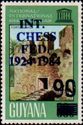 "INT. CHESS FED. 1984" 90 on 60c Fort Island