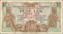 5 Lek/1 Frank Ar/Franco Oro