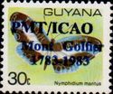 Nymphhidium mantus overprinted PMT/ICAO