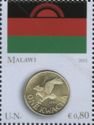Flag of Malawi and 1 kwacha coin