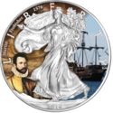 1 Dollar (Walking Liberty - Famous discoverers & adventurers, Frobisher)