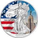 1 Dollar (Walking Liberty - America´s landmarks 1, Empire State Building)
