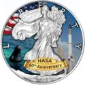 1 Dollar (Walking Liberty - 60th Anniversary of NASA, Project Mercury)
