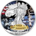 1 Dollar (Walking Liberty - 60th Anniversary of NASA, International Space Station)