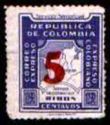 Map of Colombia Overprinted