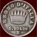 5 Soldi (1/4 Lira - B)