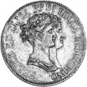 5 Francs (Principality of Lucca and Piombino, Felix & Elisa)