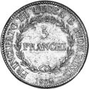 5 Francs (Principality of Lucca and Piombino, Felix & Elisa)