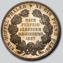 2 Thaler (50th Anniversary of Reign as Prince Georg Wilhelm)