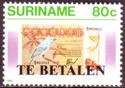 Banknote on stamp - overprint