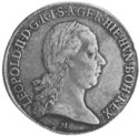 ½ Crocione (Mezzo Kronenthaler. Leopold II)