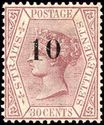 Queen Victoria (1819-1901) - Surcharged