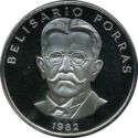 5 Balboas (Belisario Porras - Error LEY 0.925)