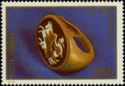 Gold cameo ring