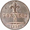 2 Tornesi (Francesco II of the Two Sicilies)